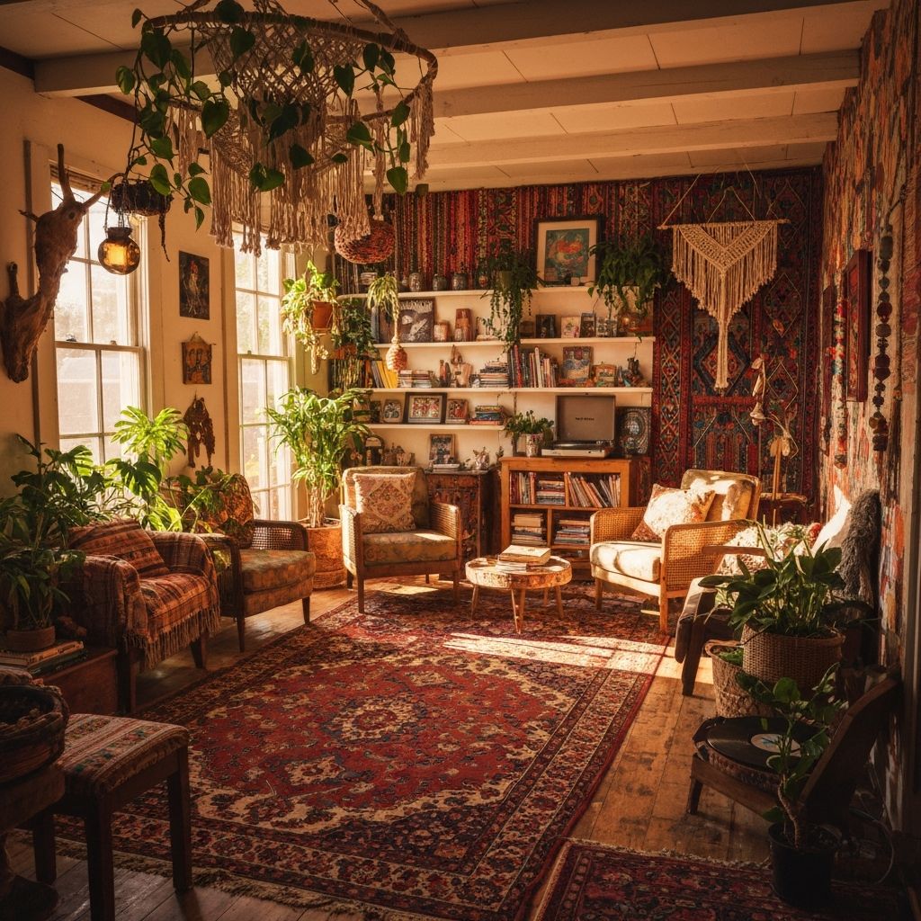 Bohemian style interior
